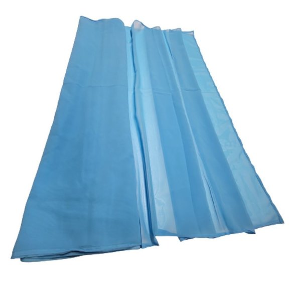 Blue Saree PRE-PLEATED Saree Pre Stitched Adjustable Waist  Ready to Wear  NEW! - Picture 2 of 9